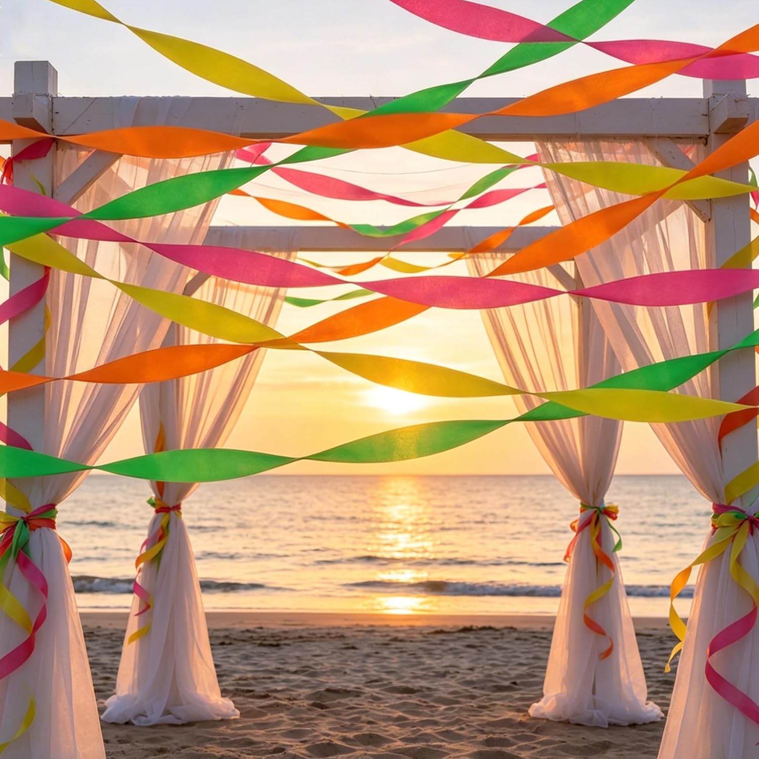 Thumbnail 3 de Neon Paper Streamers 8-Pack