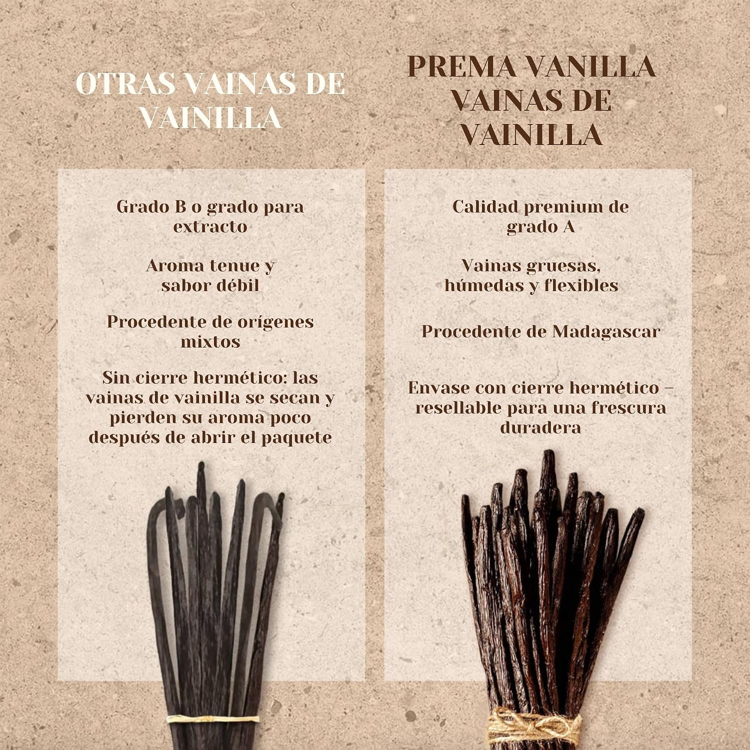 Thumbnail 6 de PREMA VANILLA Vainas Bourbon 14-18 cm 🍮