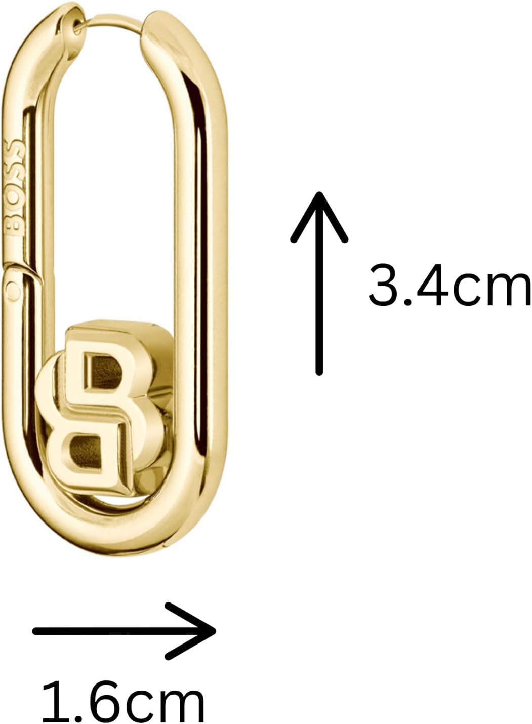 Detalle 2 de BOSS 1580629 Pendientes Hinge Oro amarillo con charm