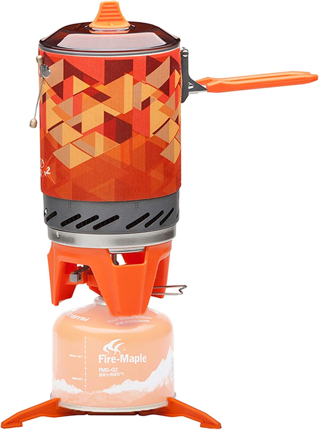 Detalle de Fire-Maple X2 Campingkocher Gas Kocher – Tragbares Kochsystem für Outdoor-Aktivitäten