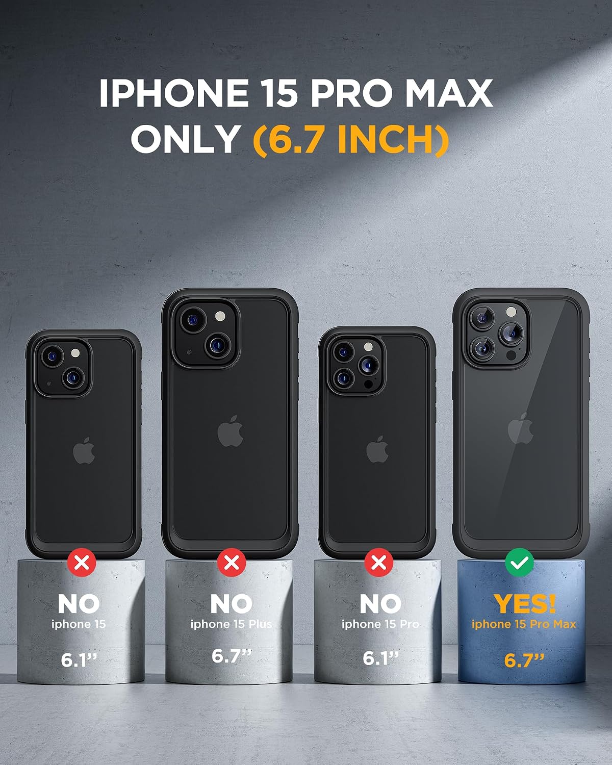 Thumbnail 5 de Miracase iPhone 15 Pro Max glass case 6.7-inch