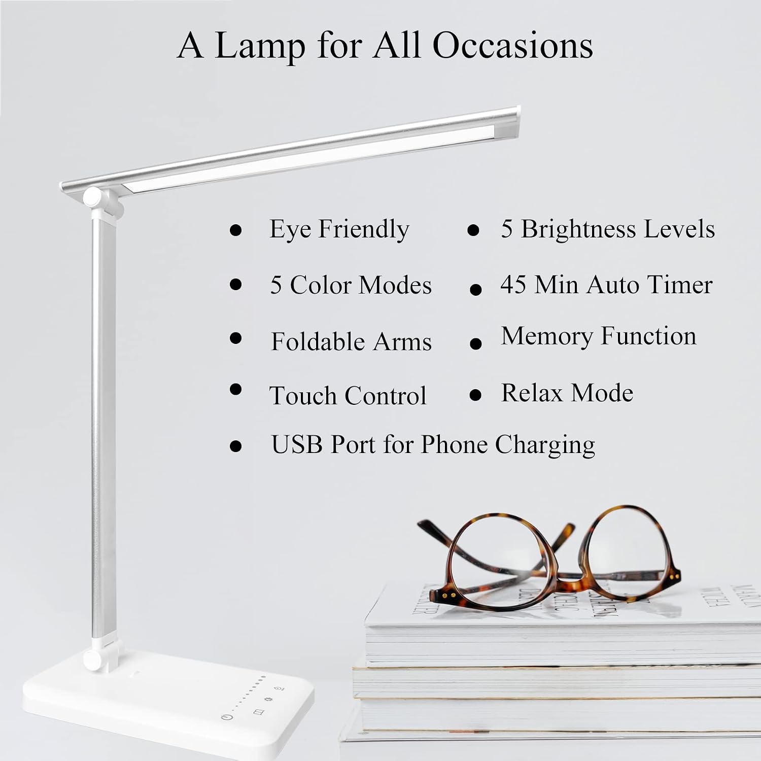 Detalle 2 de Qualore Desk Lamp 45‑min timer — LED table lamp