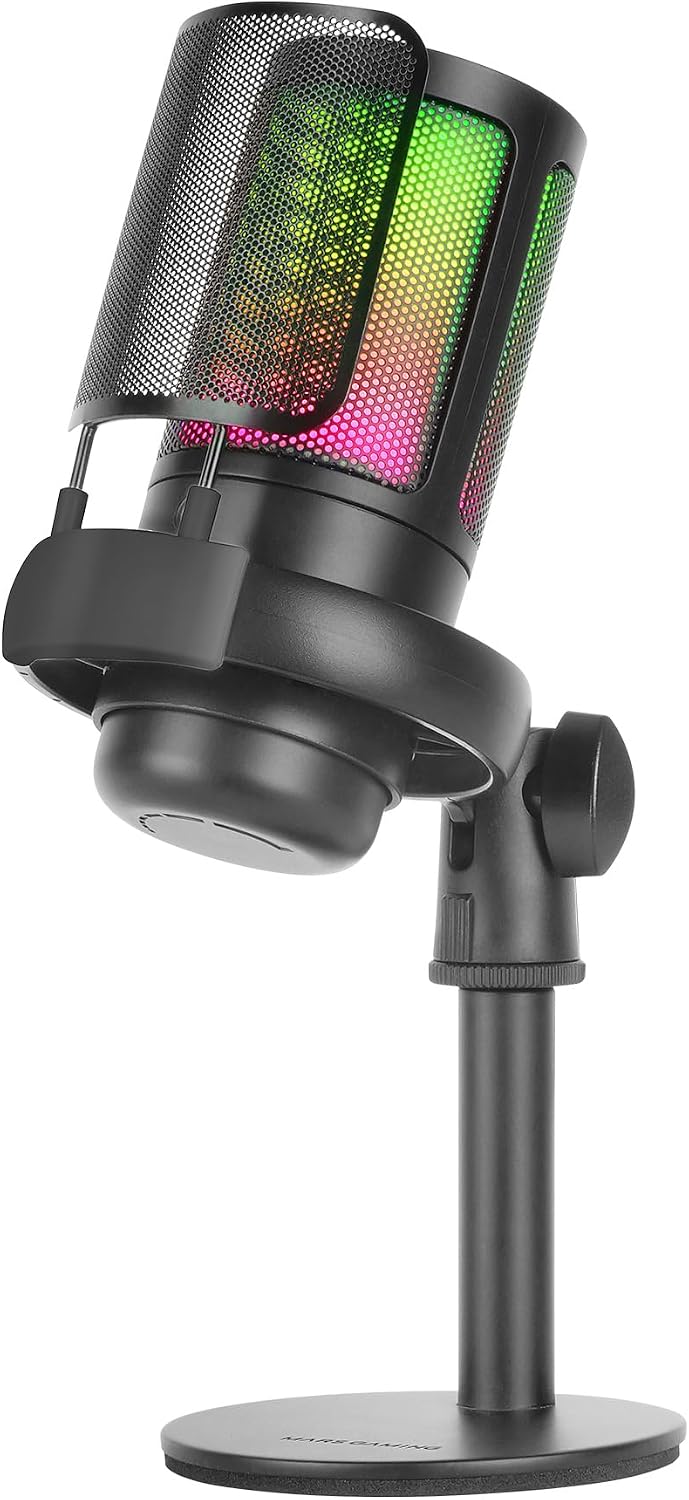 Thumbnail 6 de Mars Gaming MMICPRO – Microphone USB PC, condensateur cardioïde, bras mécanique et finition métallique