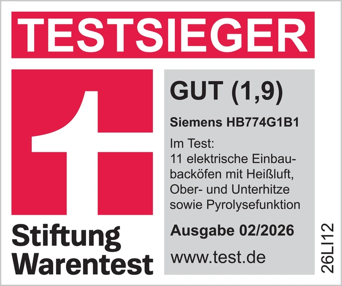 Thumbnail 8 de Siemens HB774G1B1 Einbaubackofen mit Pyrolyse und Home Connect