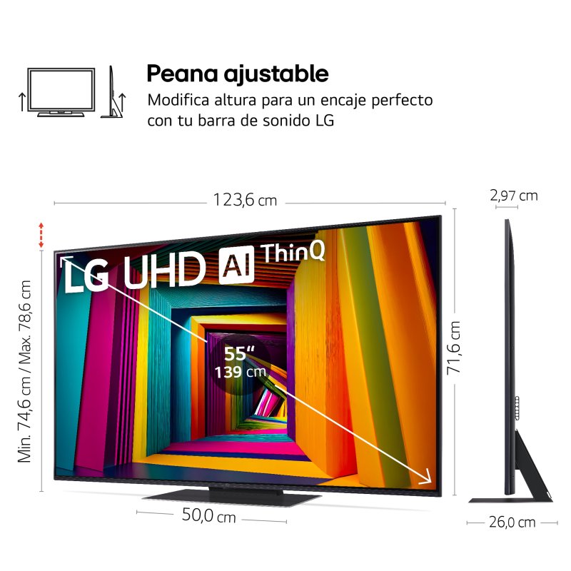 Thumbnail 3 de LG 55UT91006LA 55" LED UltraHD 4K HDR10 Pro WebOS24 AI ThinQ: ficha de compra razonada