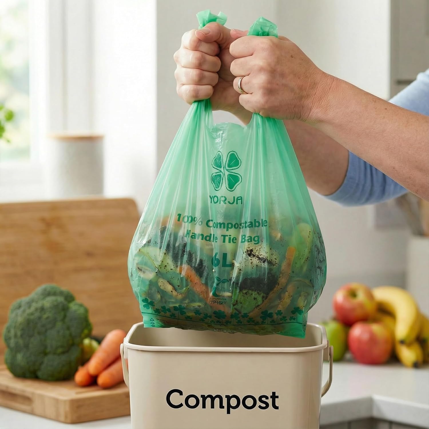 Thumbnail 5 de YORJA 6L Compost Caddy Liners Biodegradable
