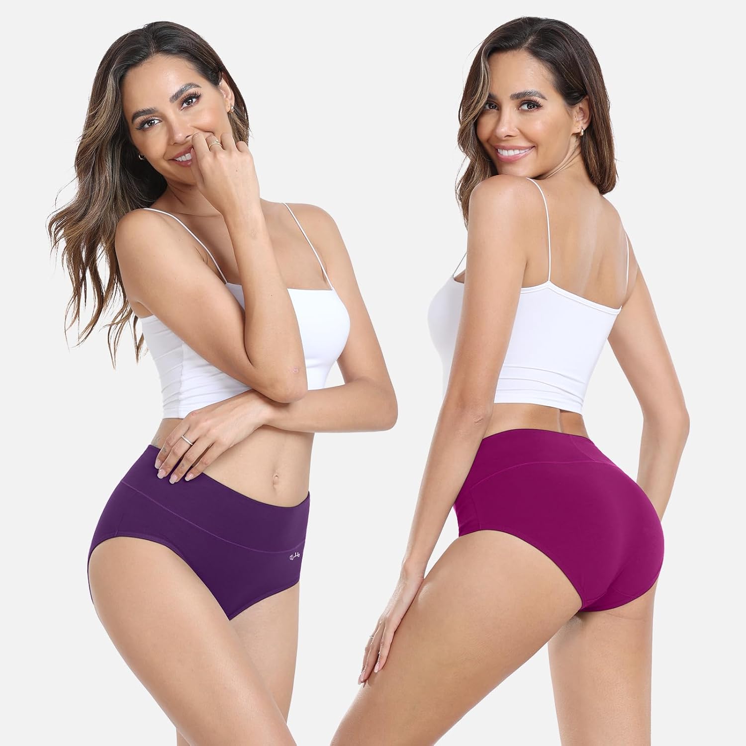 Detalle 1 de anqier Unterhosen Damen 5er Pack hoher Taille