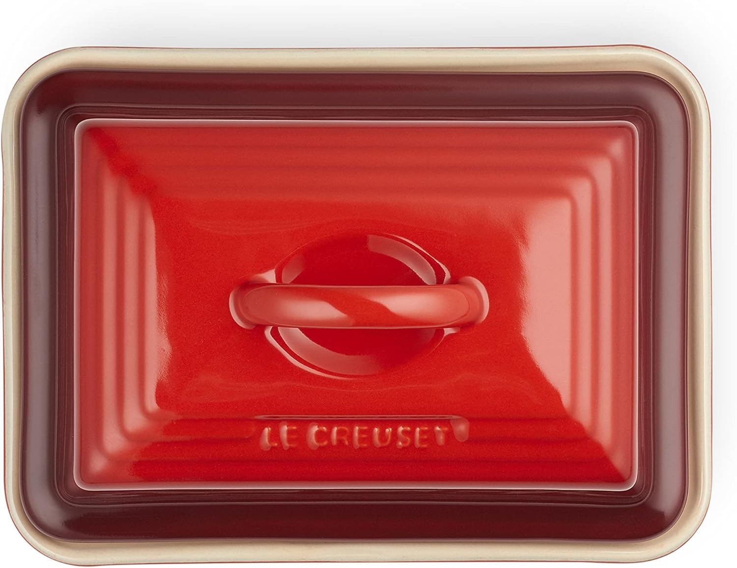 Detalle de Le Creuset Stoneware Butter Dish, 900 g, Cerise