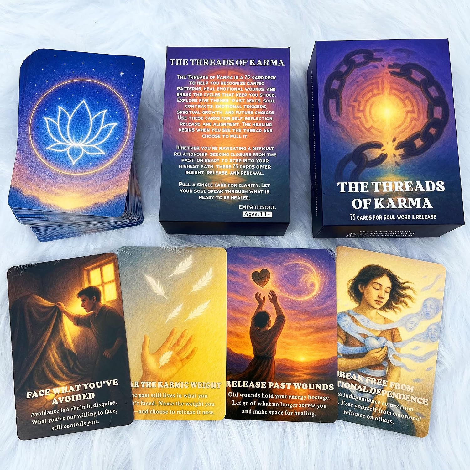 Detalle de DPEHAKMK Oracle Cards, 75-Card Deck