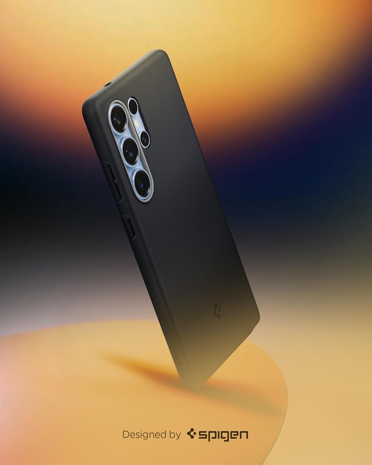 Detalle de Spigen Cover Nano Pop MagFit per Samsung Galaxy S25 Ultra (Black Sesame) con supporto MagSafe