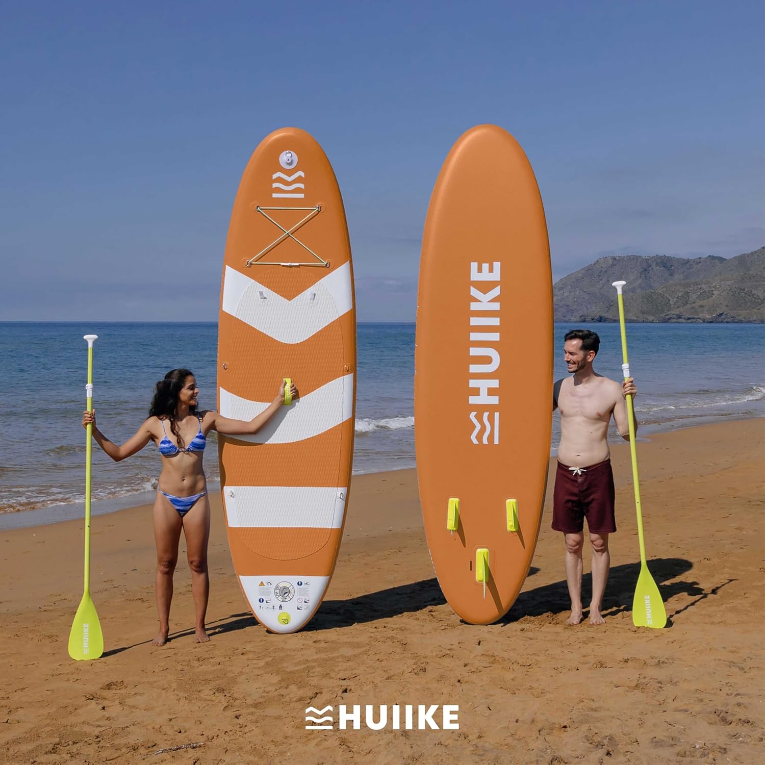 Thumbnail 6 de HUIIKE 10’ Inflatable Stand Up Paddle Board for Adults (Full Pack with Paddle, Pump, Fins and Accessories)