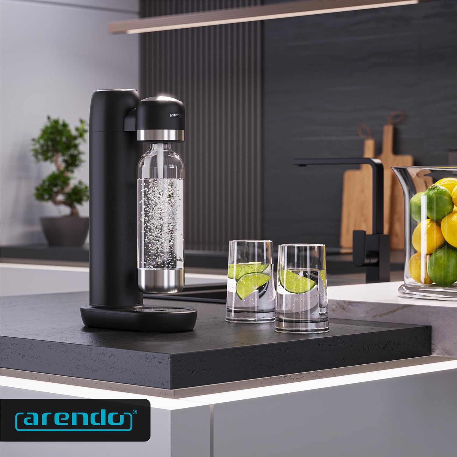 Thumbnail 6 de Arendo Soda Maker Wassersprudler – BPA-freie 1000 ml Flasche, kompatibel mit 60 L CO2 Zylindern