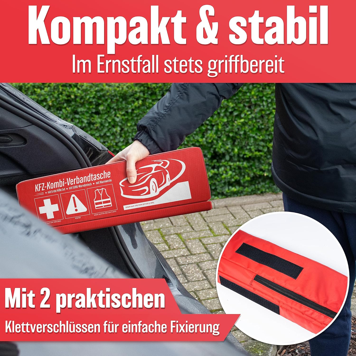 Thumbnail 4 de HELDENWERK KFZ Kombitasche 3in1 Erste Hilfe