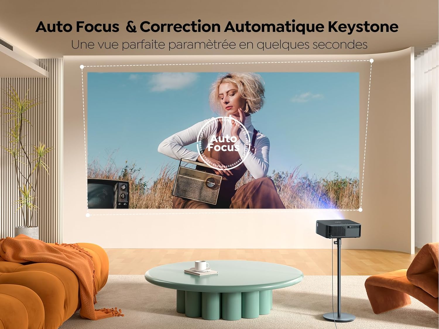 Detalle de Yaber K2s — Vidéoprojecteur 4K avec son JBL et Google TV 11.0