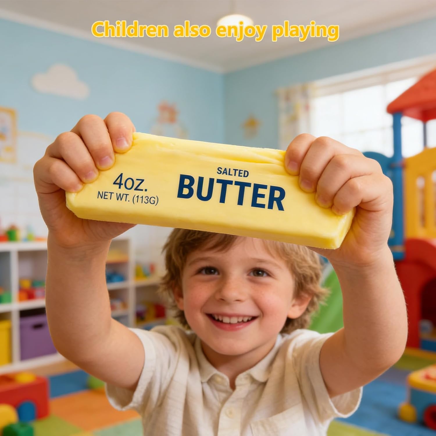 Detalle de Butter Squishy: Slow-Rising Cream-Scented Butter Fidget Toy for Stress Relief and Desk Decor