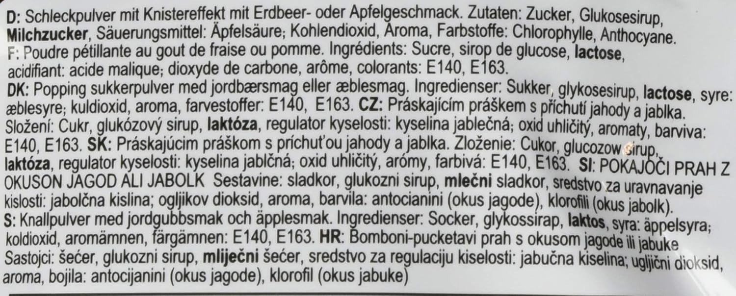 Thumbnail 5 de Power Shocks Popping Candy – Großverpackung mit 360 g, 20 Beutel à 18 g pro Fruchtmix