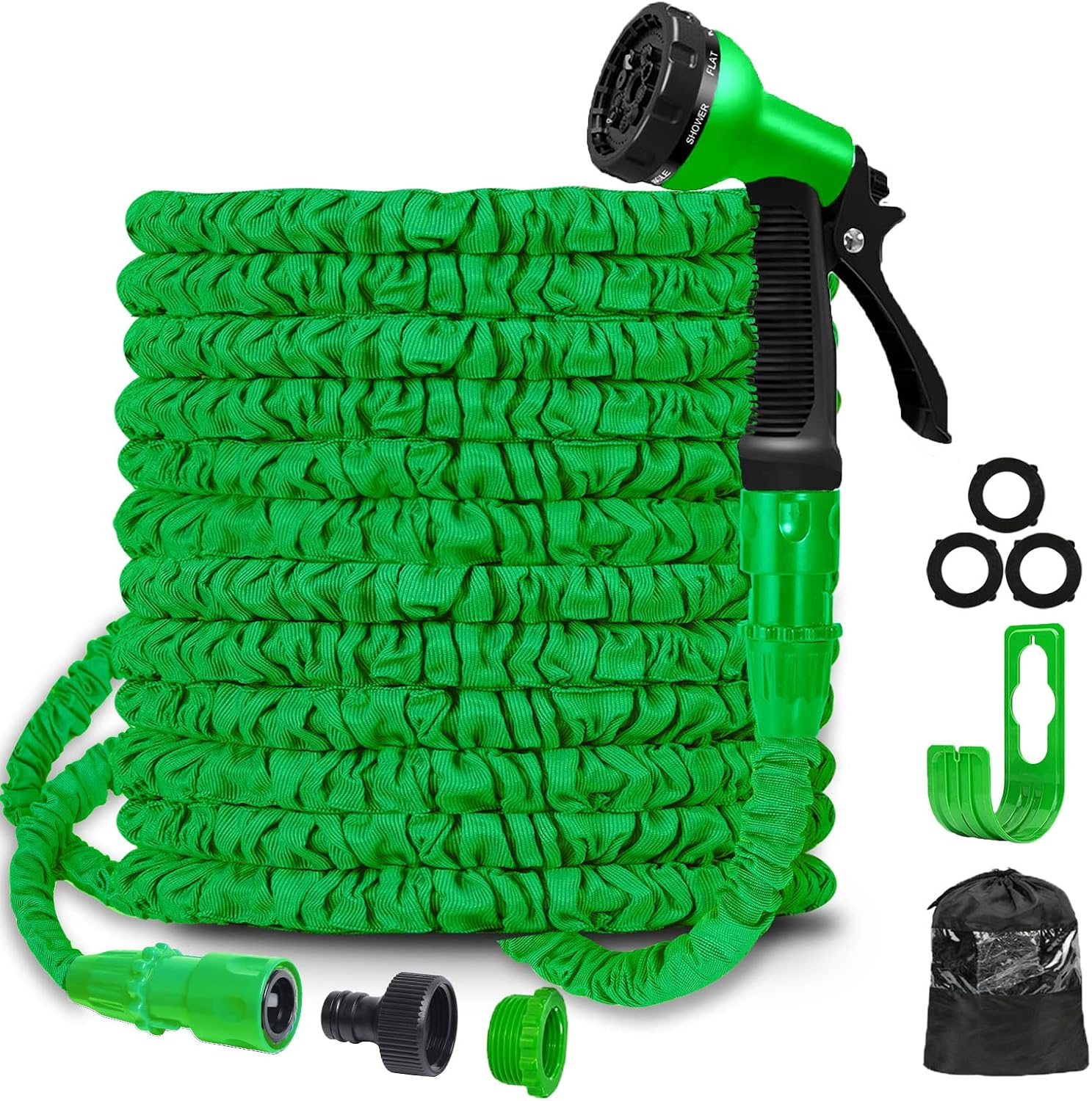 Detalle 2 de BABADU 100FT Expandable Garden Hose Pipe with 7-Function Nozzle