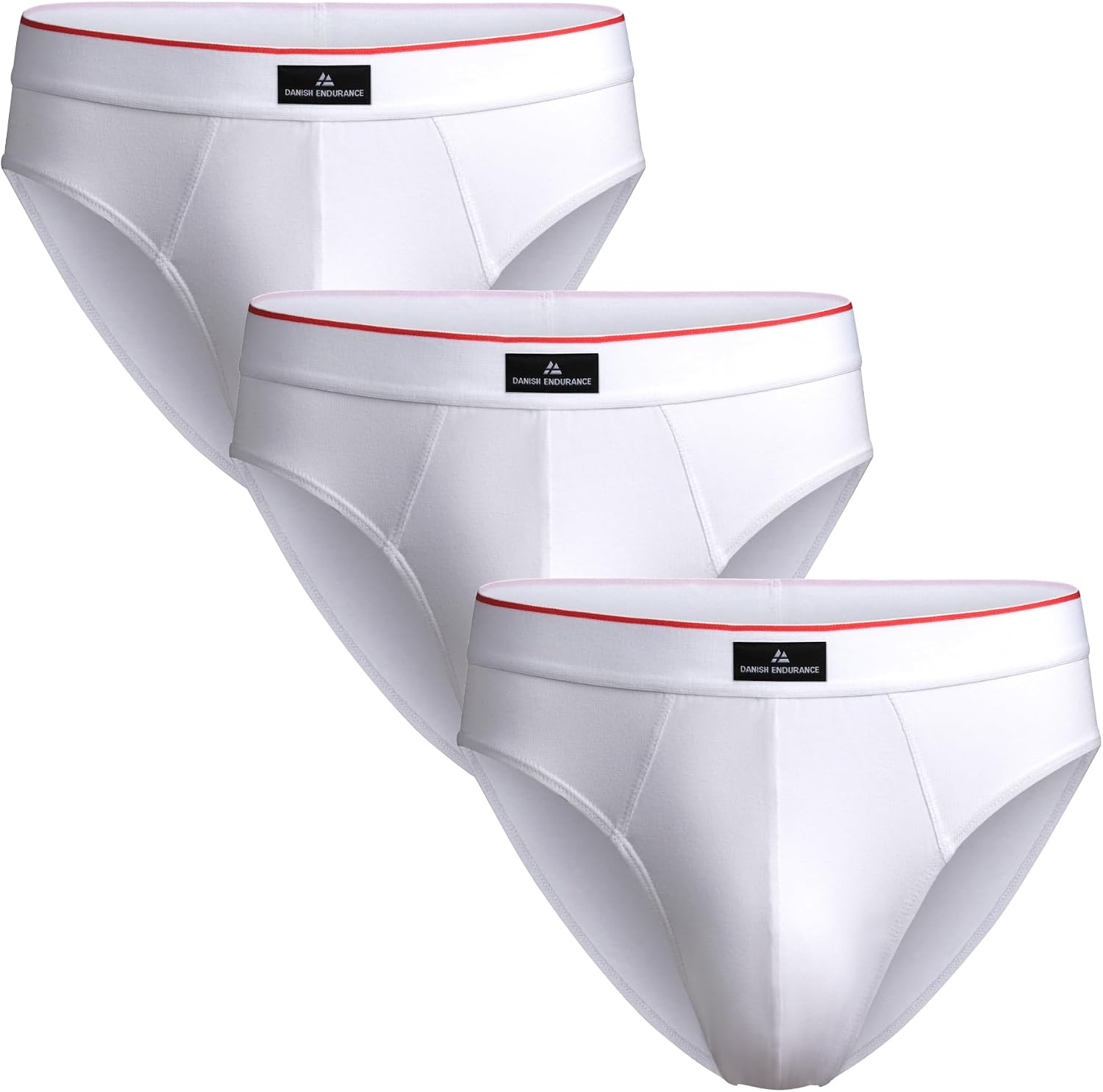 Thumbnail 6 de DANISH ENDURANCE Slips en coton stretch (lot de 3) pour homme – ultra doux, respirants