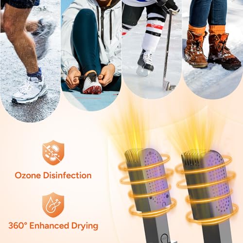 Thumbnail 4 de DR.PREPARE Asciuga Scarpe Elettrico Deodorazione con Ozono – 3 Modalità, Timer e 360° di asciugatura