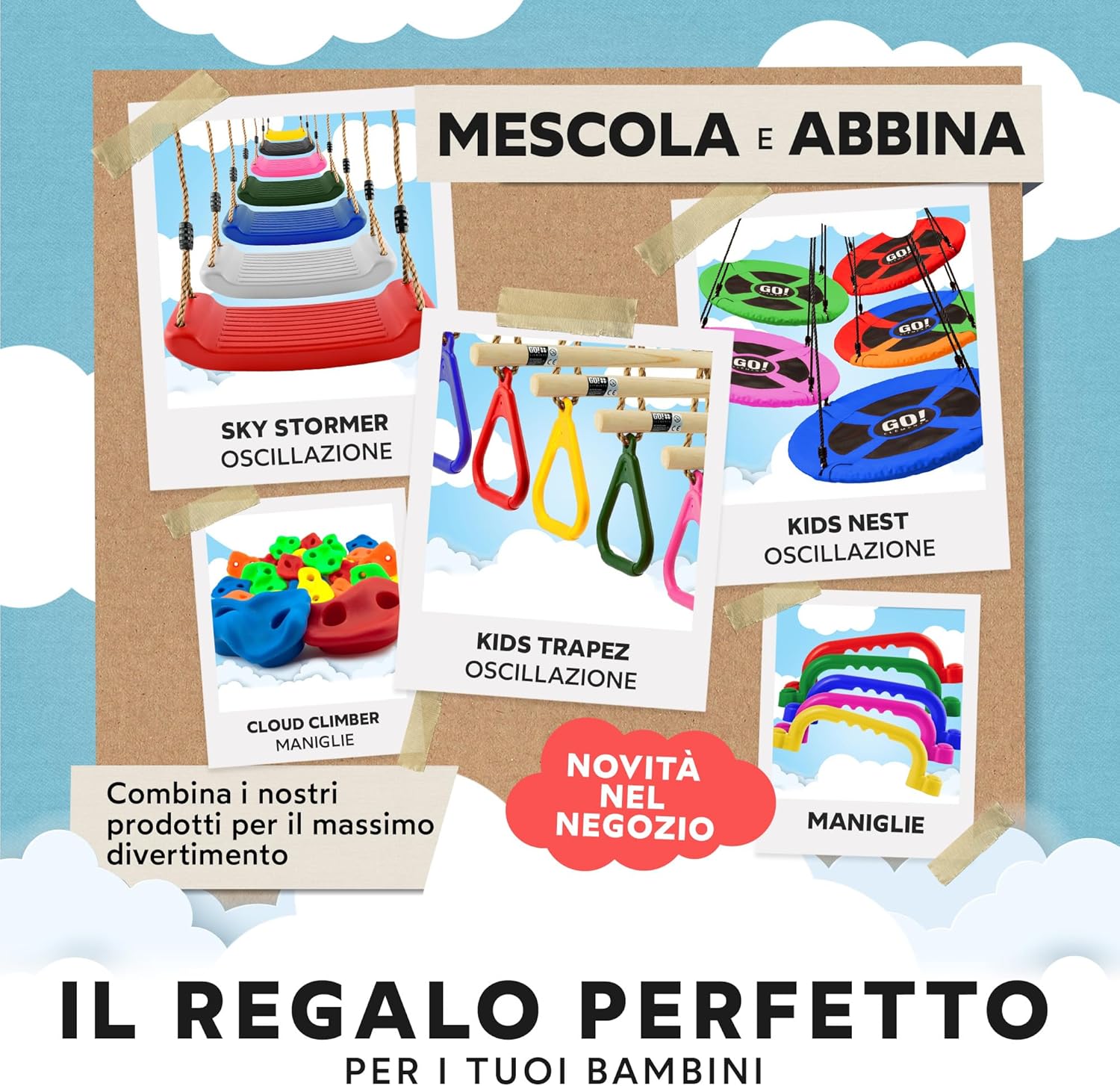 Thumbnail 6 de GO!elements Maniglia di Sicurezza per Parco Giochi – Coppia di maniglie robuste per strutture da arrampicata e casette da gioco