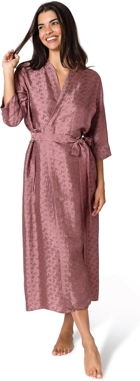 Detalle de Tara Sartoria Silk Robe, Jacquard