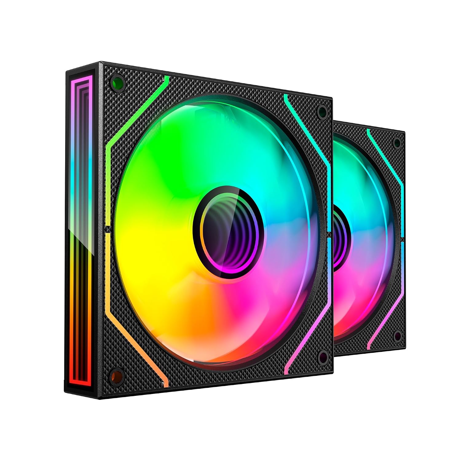 Thumbnail 6 de Mars Gaming MF-LINKFINITYKIT2 kit 3 ventole modulari PWM 12 cm ARGB Infinity Mirror con connessione magnetica