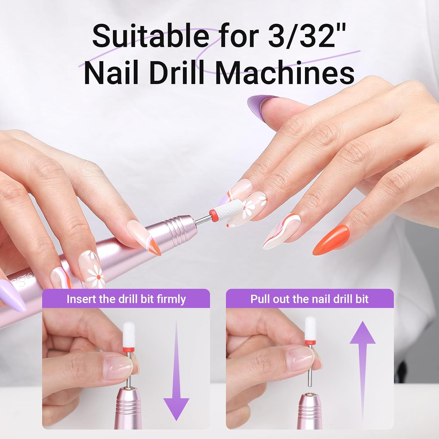 Thumbnail 6 de MelodySusie 21 Nagelfräser Bits 3/32 💅