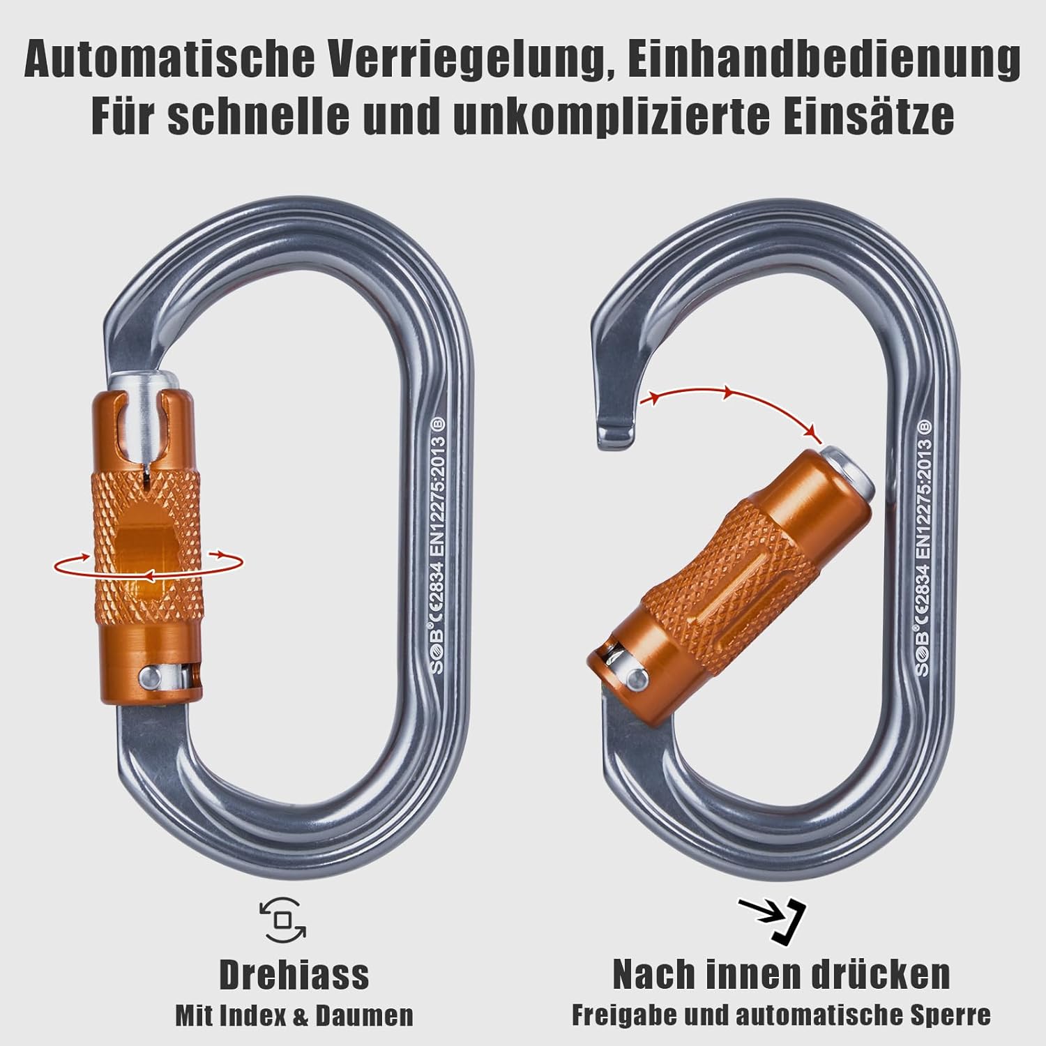 Thumbnail 2 de Mosquetón de Bloqueo para Escalada
