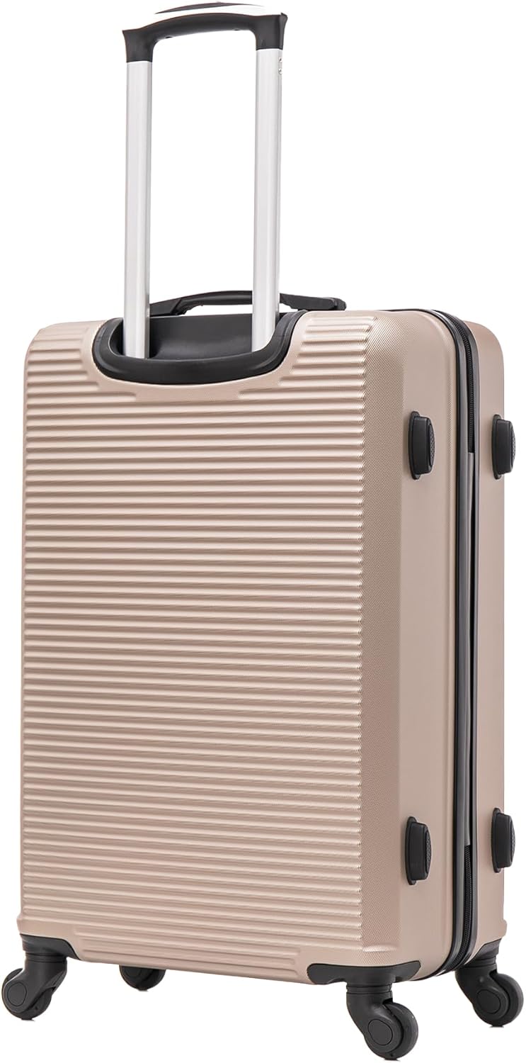 Detalle de CELIMS Handgepäck-Koffer mit Kosmetikkoffer – 55x35x25 cm | Champagne