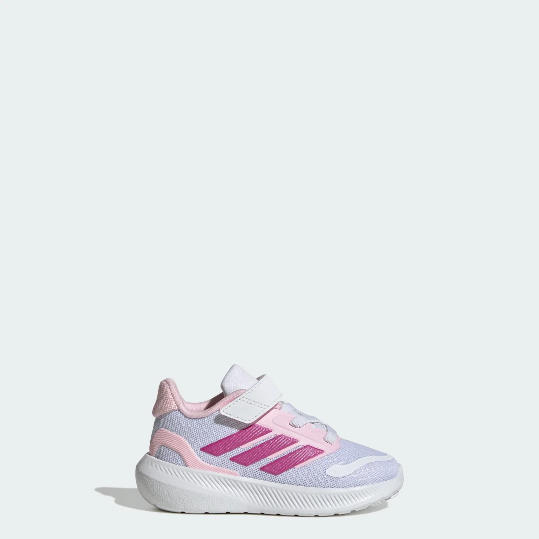 Detalle de Zapatilla Runfalcon 5 Kids de Adidas: comodidad y estilo en blanco para peques