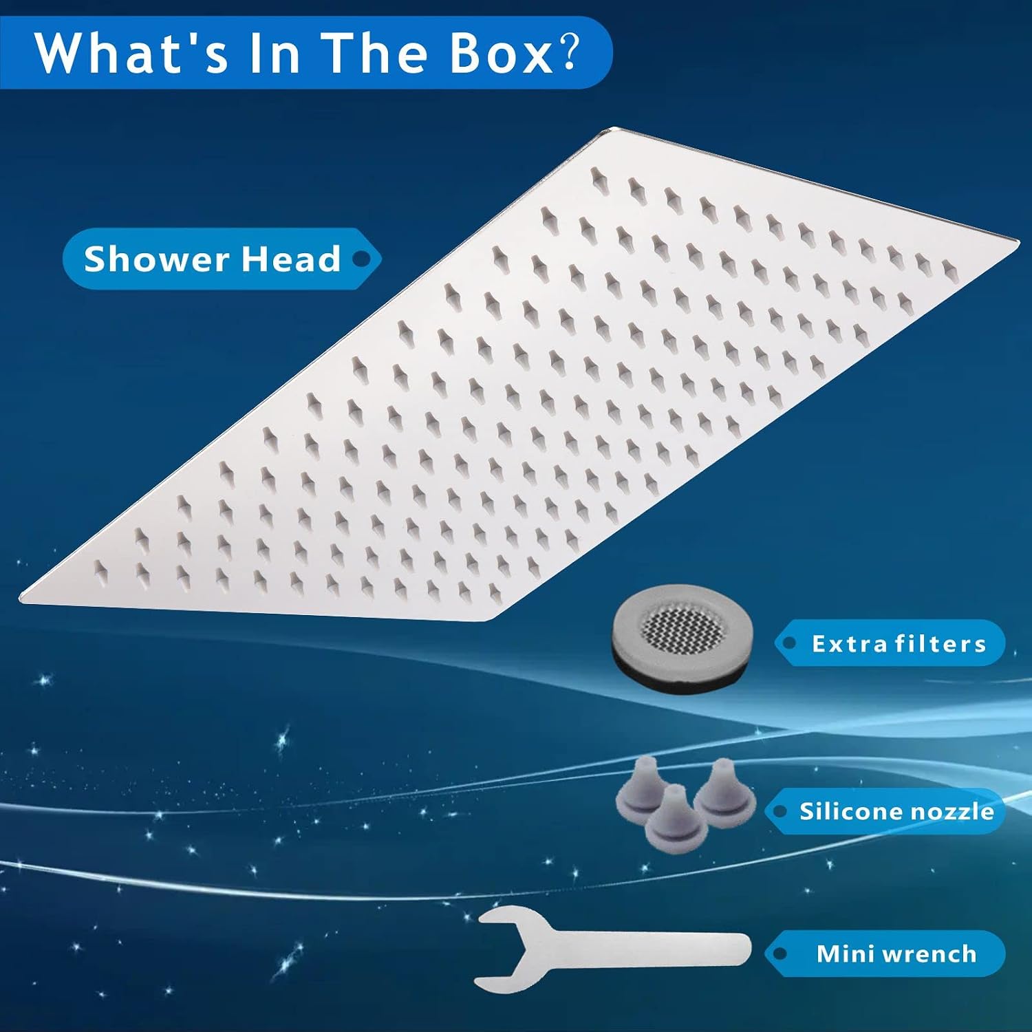 Thumbnail 5 de Voolan 10" High Pressure Rain Shower Head