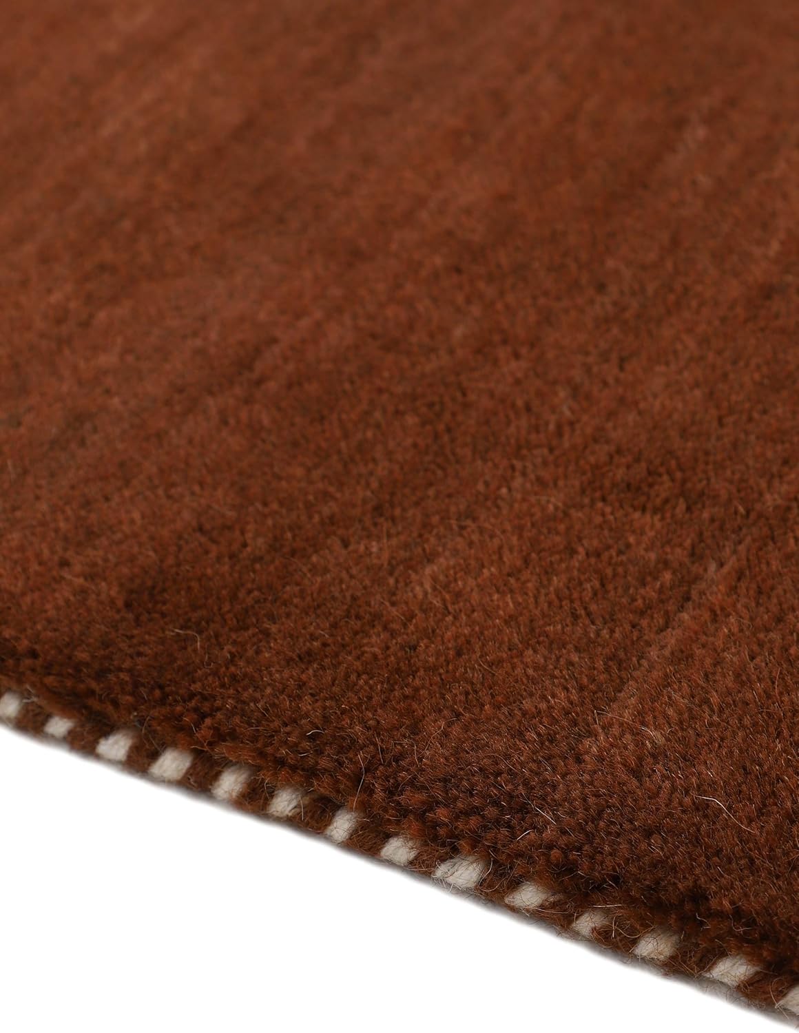 Thumbnail 3 de CarpetFine Alfombra Redonda Gabbeh Uni Marrón Ø 150 cm 🛋
