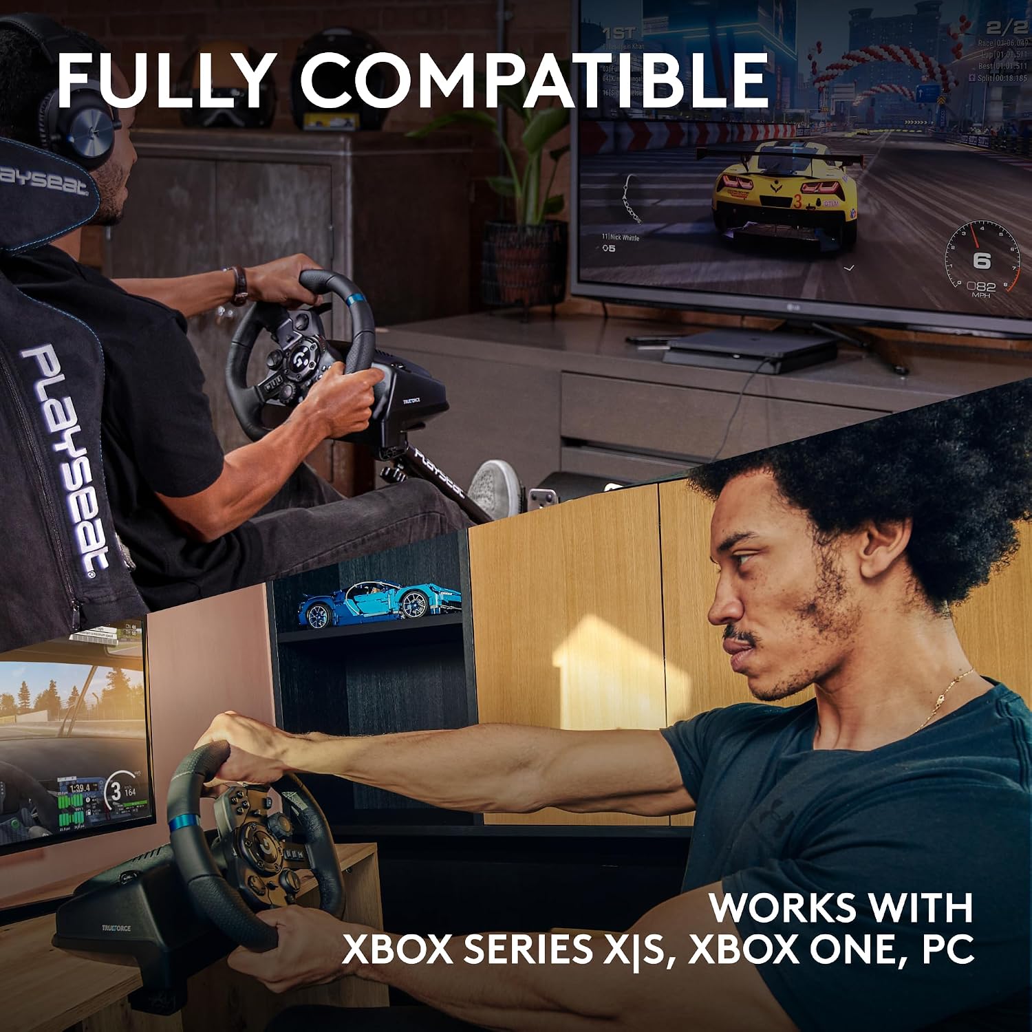 Detalle de Logitech G G923 Racing Wheel and Pedals for Xbox Series X|S, Xbox One