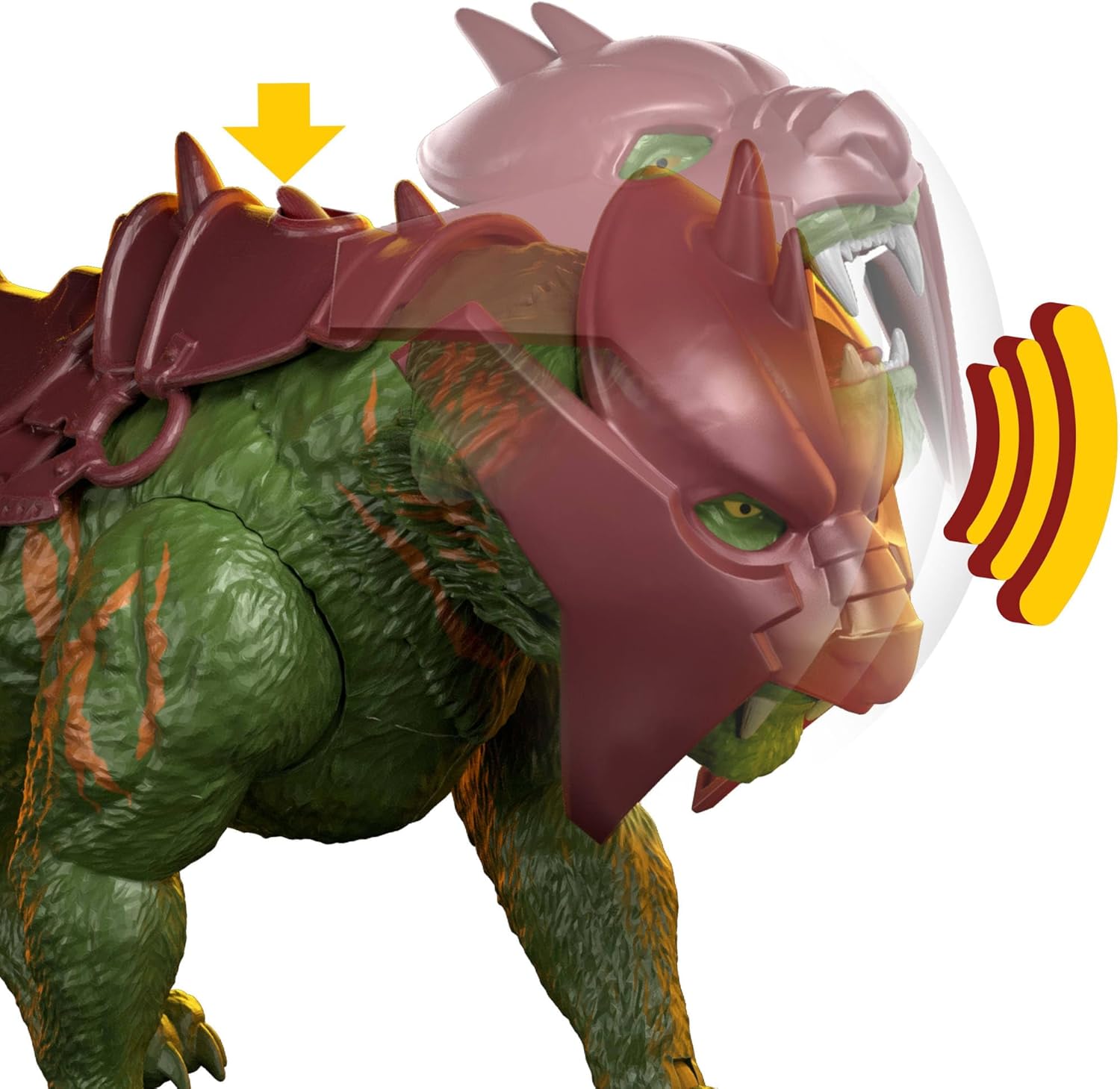 Detalle de Masters of the Universe Film 2026 Battle Cat Figur – Beißaktion, Brüllfunktionen und Film-Optik