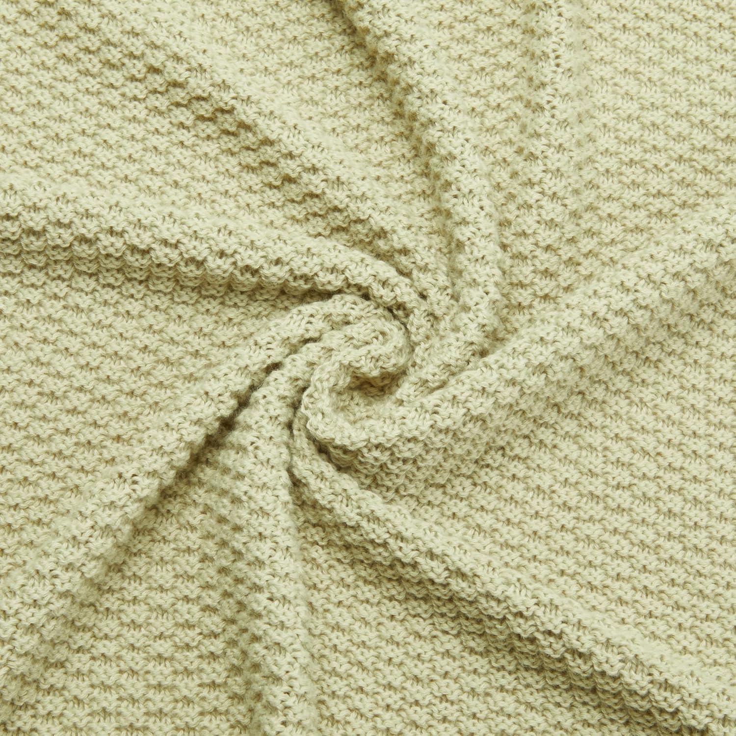 Thumbnail 4 de Amazon Basics Manta Arrullo Tejida Verde Salvia 127x152 cm