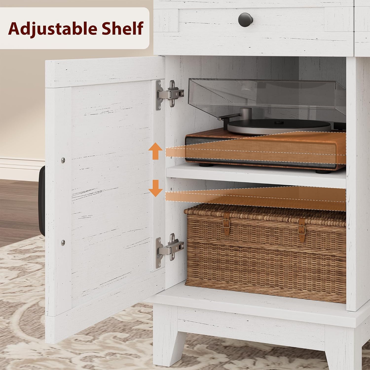Detalle de WildVenture c4t-LSezHhELNy3OM-16sMdBbTL-N Farmhouse Desk, 60-inch, Vintage White
