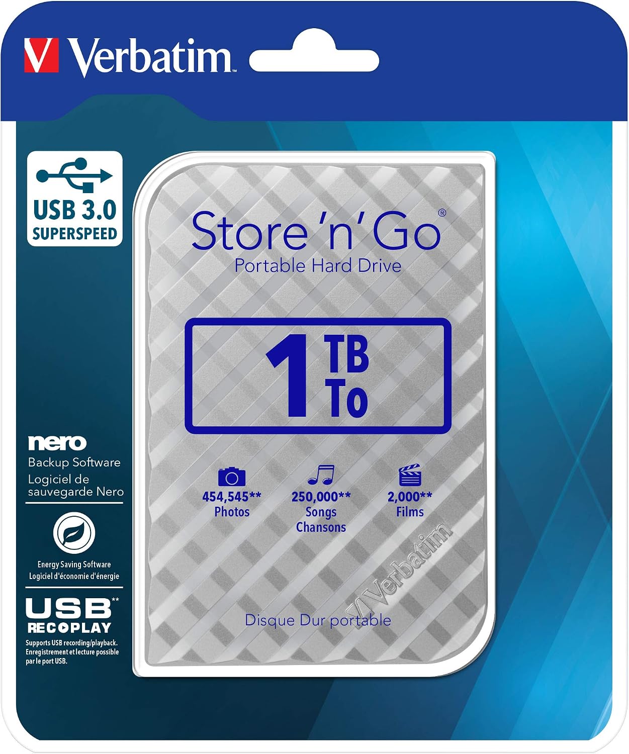 Thumbnail 6 de Verbatim Store 'n' Go 53197 – przenośny dysk zewnętrzny 1 TB, USB 3.0