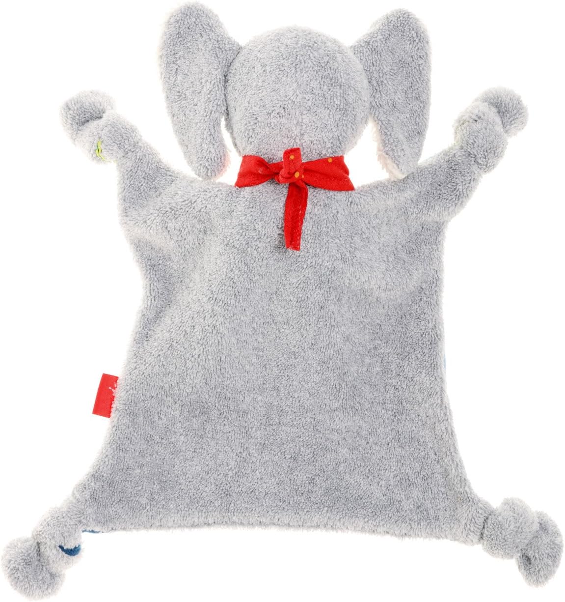 Detalle 2 de SIGIKID Schnuffeltuch Elefant Lolo Lombardo – Baby Schmusetuch aus Stoff, 27 cm, Blau/Grau