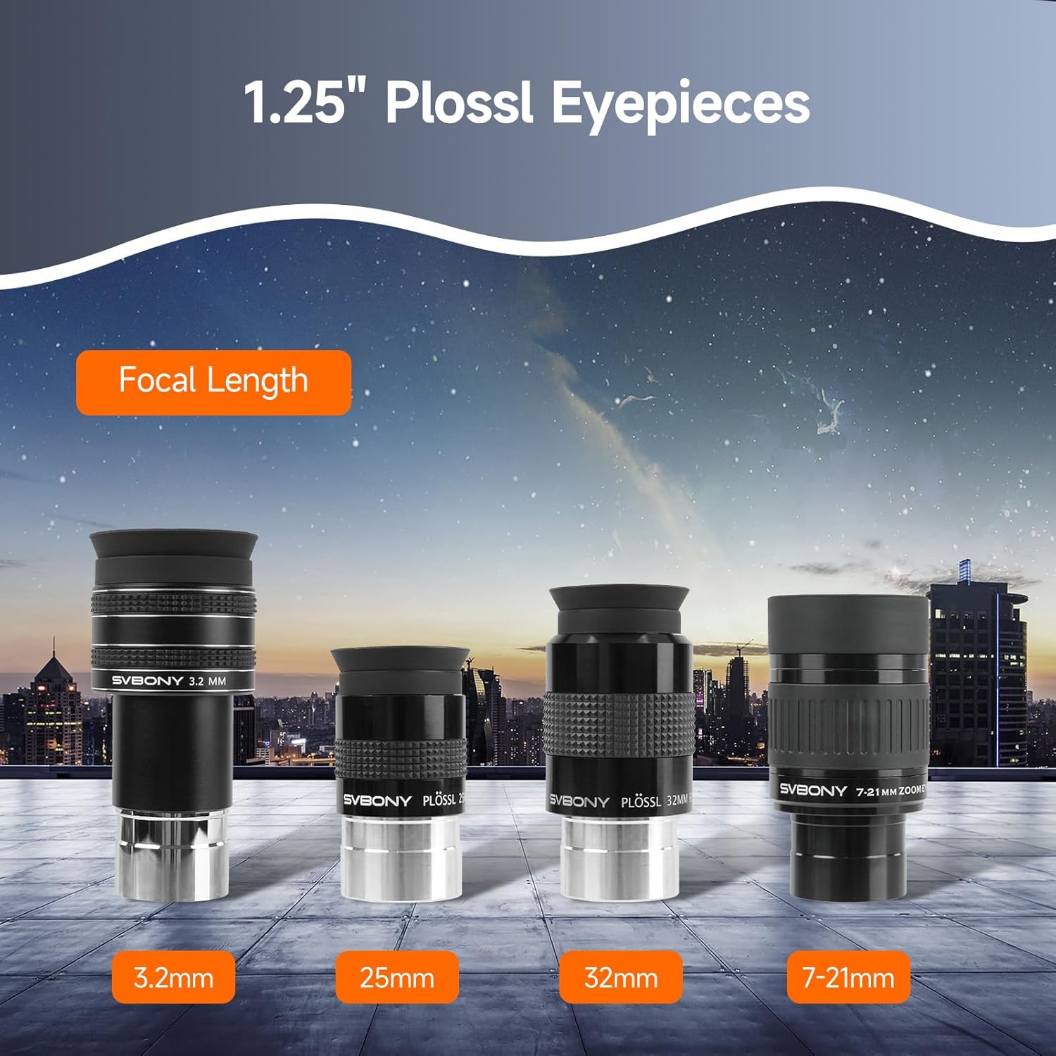 Thumbnail 1 de Svbony SV233 Telescope Accessory Kit 7–21mm zoom 🔭