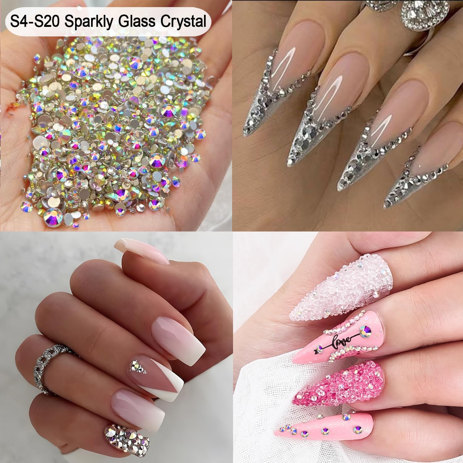 Thumbnail 1 de QYINXIU Nail Rhinestone Kit, 11,000 Pieces