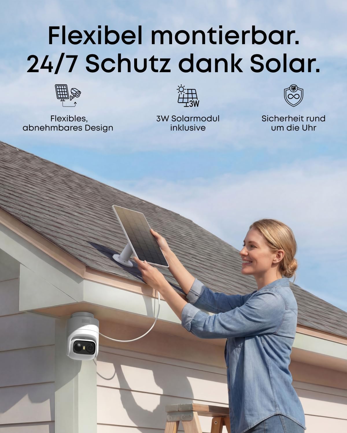 Thumbnail 3 de eufy Security eufyCam C37: kabellose 2K Outdoor-Überwachungskamera mit 360° KI-Tracking, Solar & Gesichtserkennung