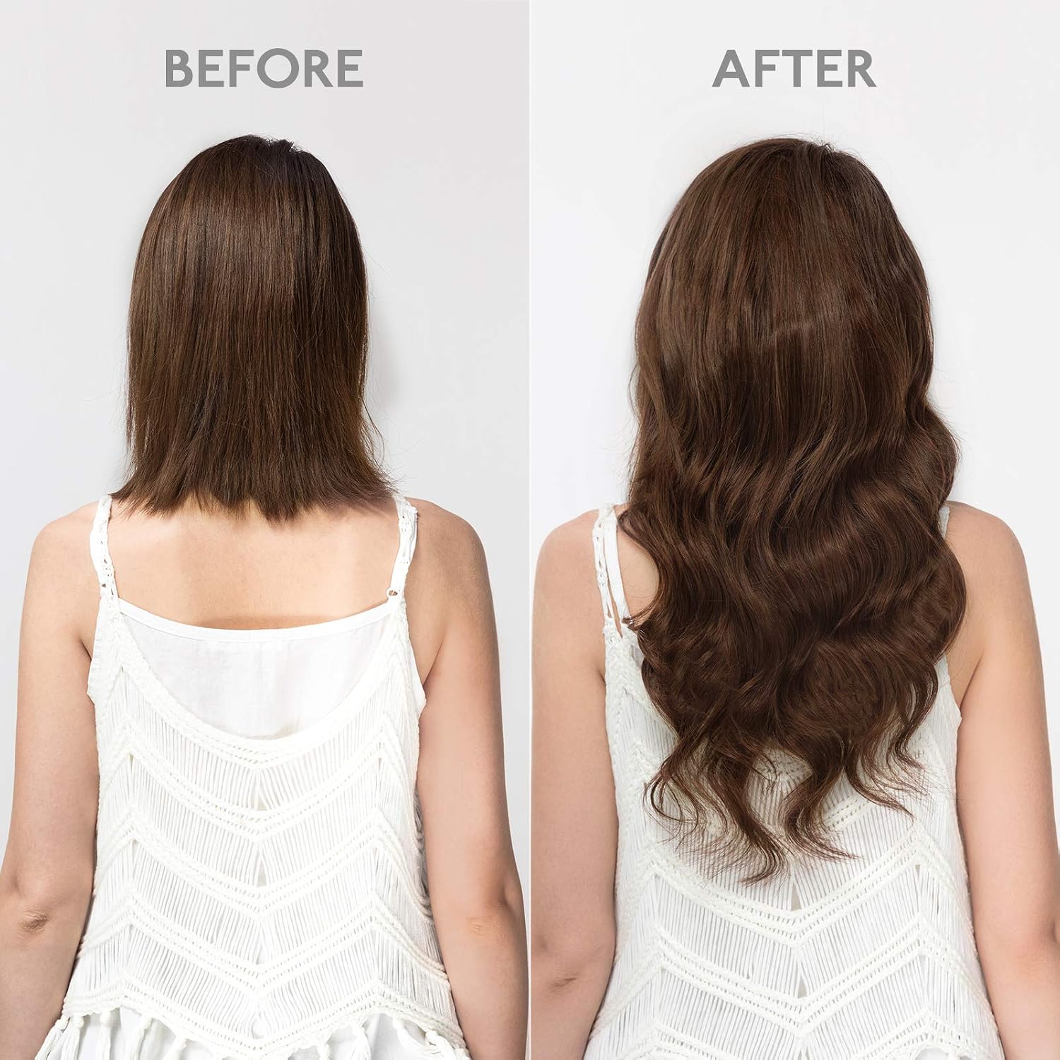 Thumbnail 6 de WENNALIFE Extension Capelli Veri Clip Remy 50 cm 120 g (7 pezzi) Marrone Cioccolato