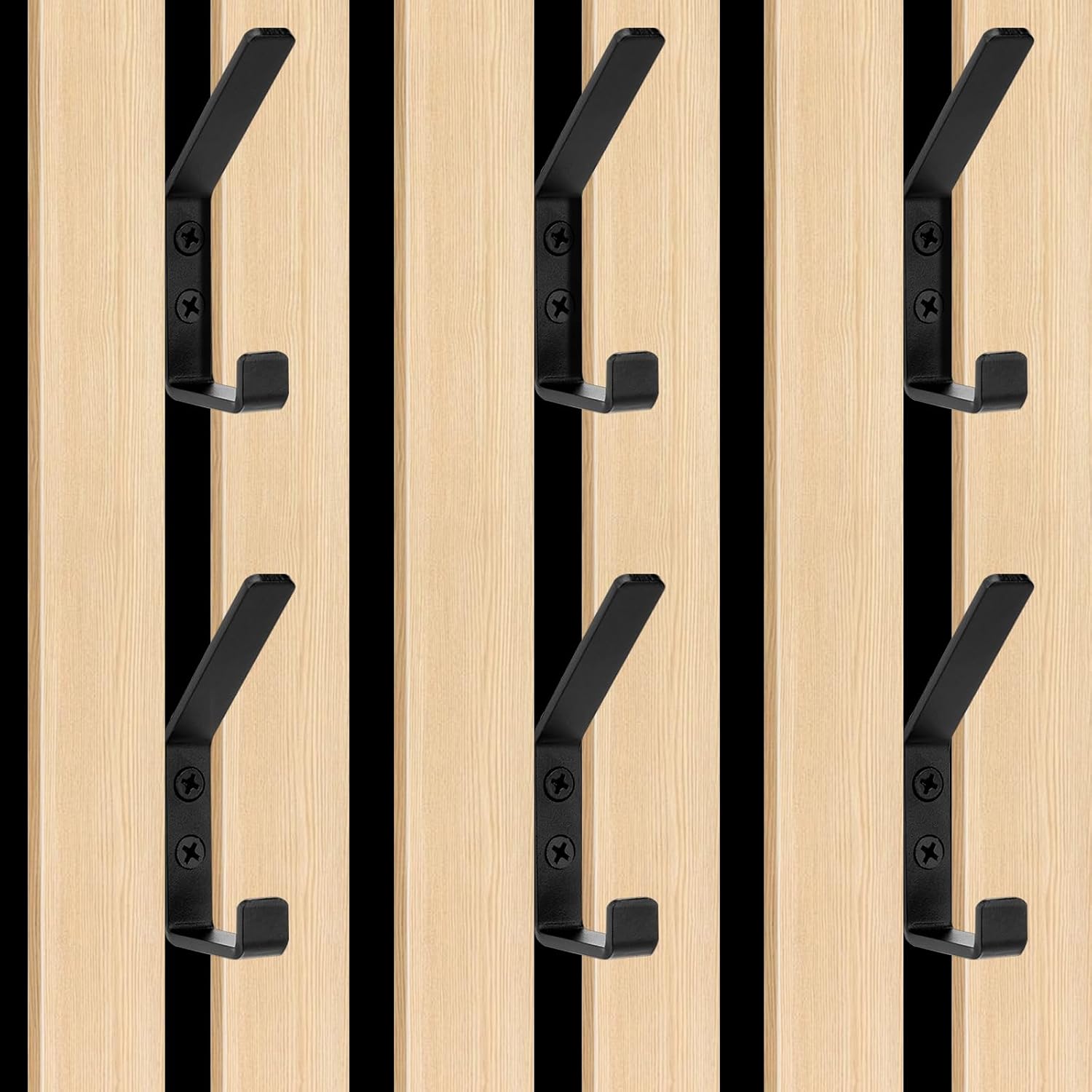Detalle de mobumeia 6 Stück Kleiderhaken für Akustikpaneele, 13 mm Profil