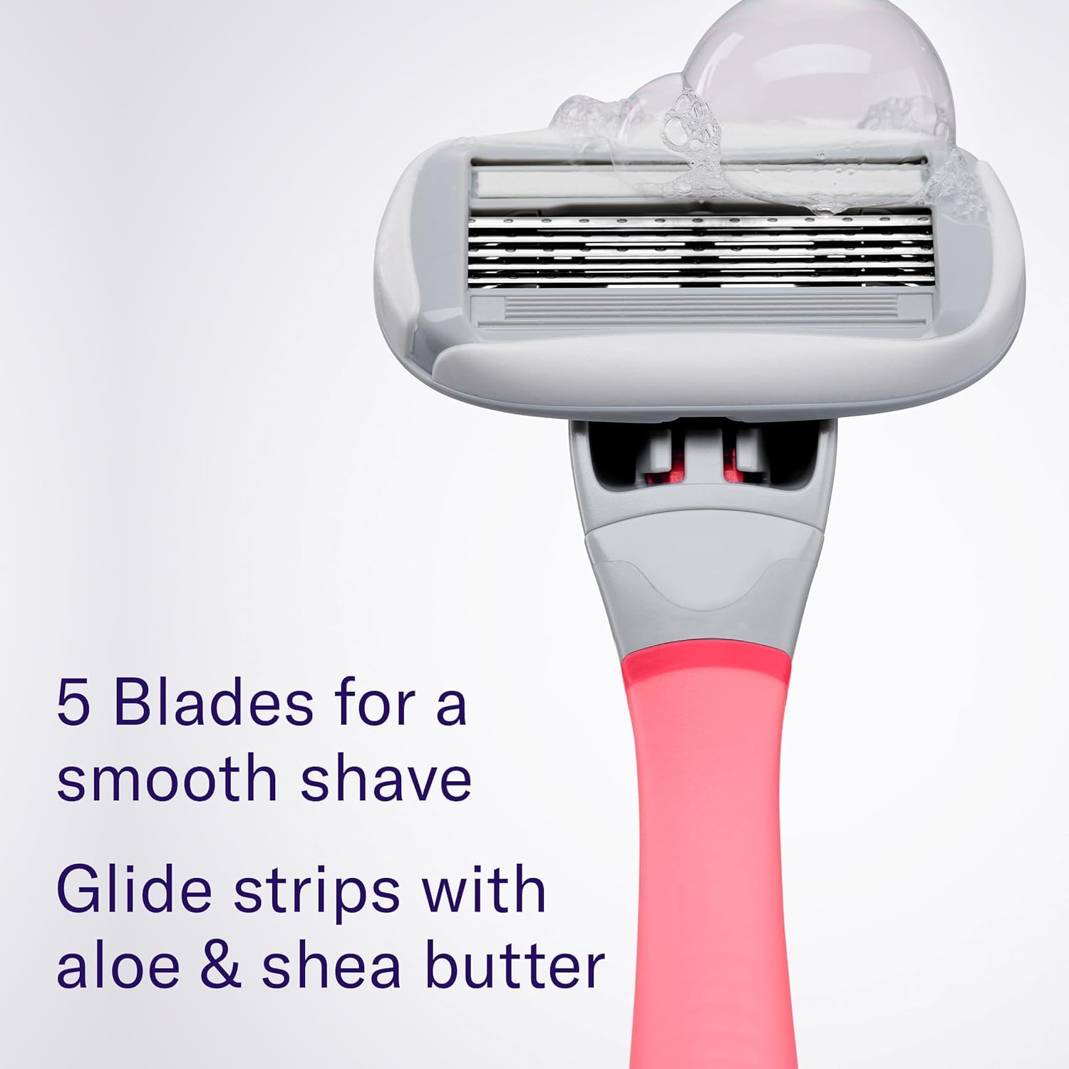 Detalle 2 de Flamingo Shaving Razor Set for Women Pink