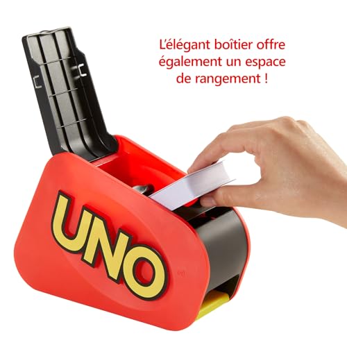 Detalle de Mattel Games UNO Extrême – Jeu de Cartes avec Lanceur (7+ ans, 2–10 joueurs)