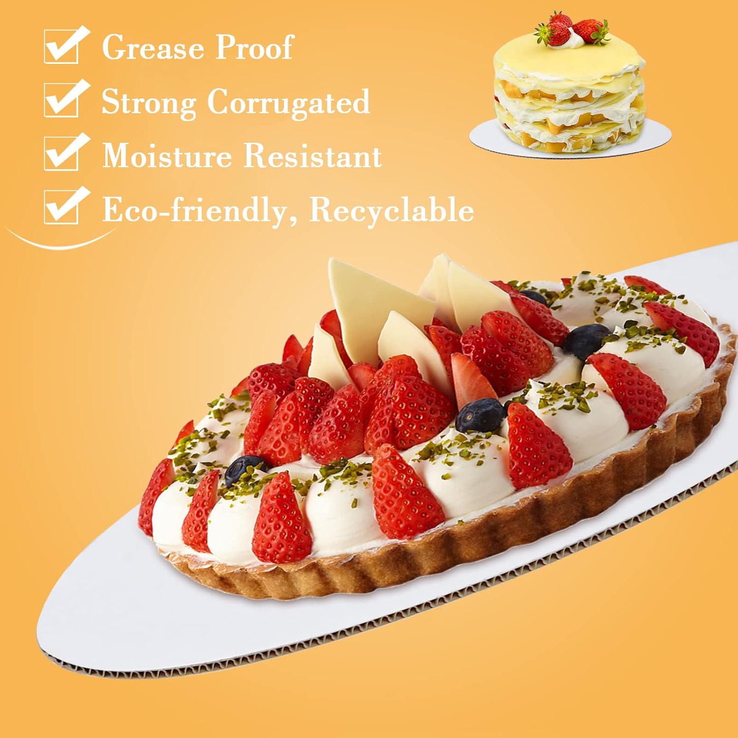 Detalle 2 de Sudaya Cake Boards, 8-Inch Round