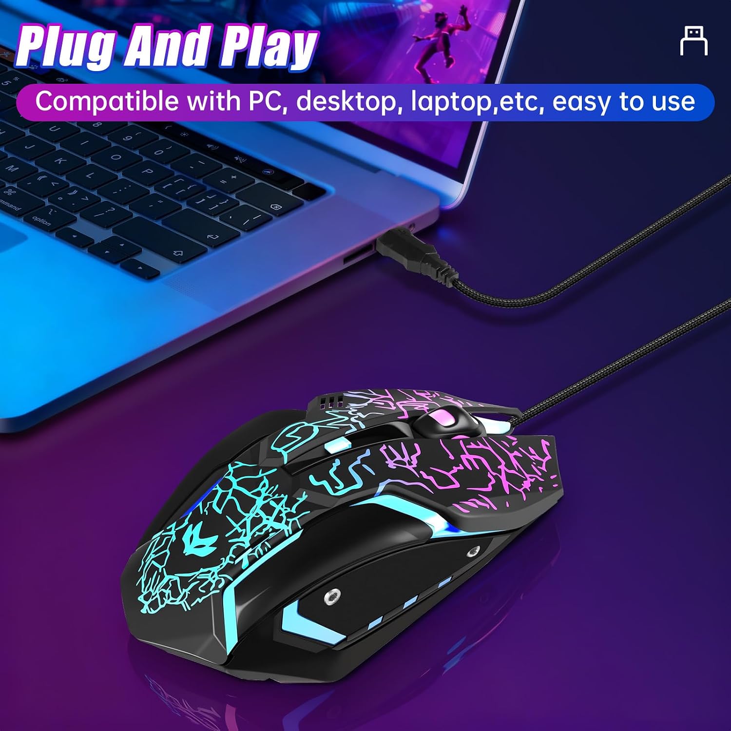Thumbnail 2 de LuLabboard Gaming Mouse 3600 DPI