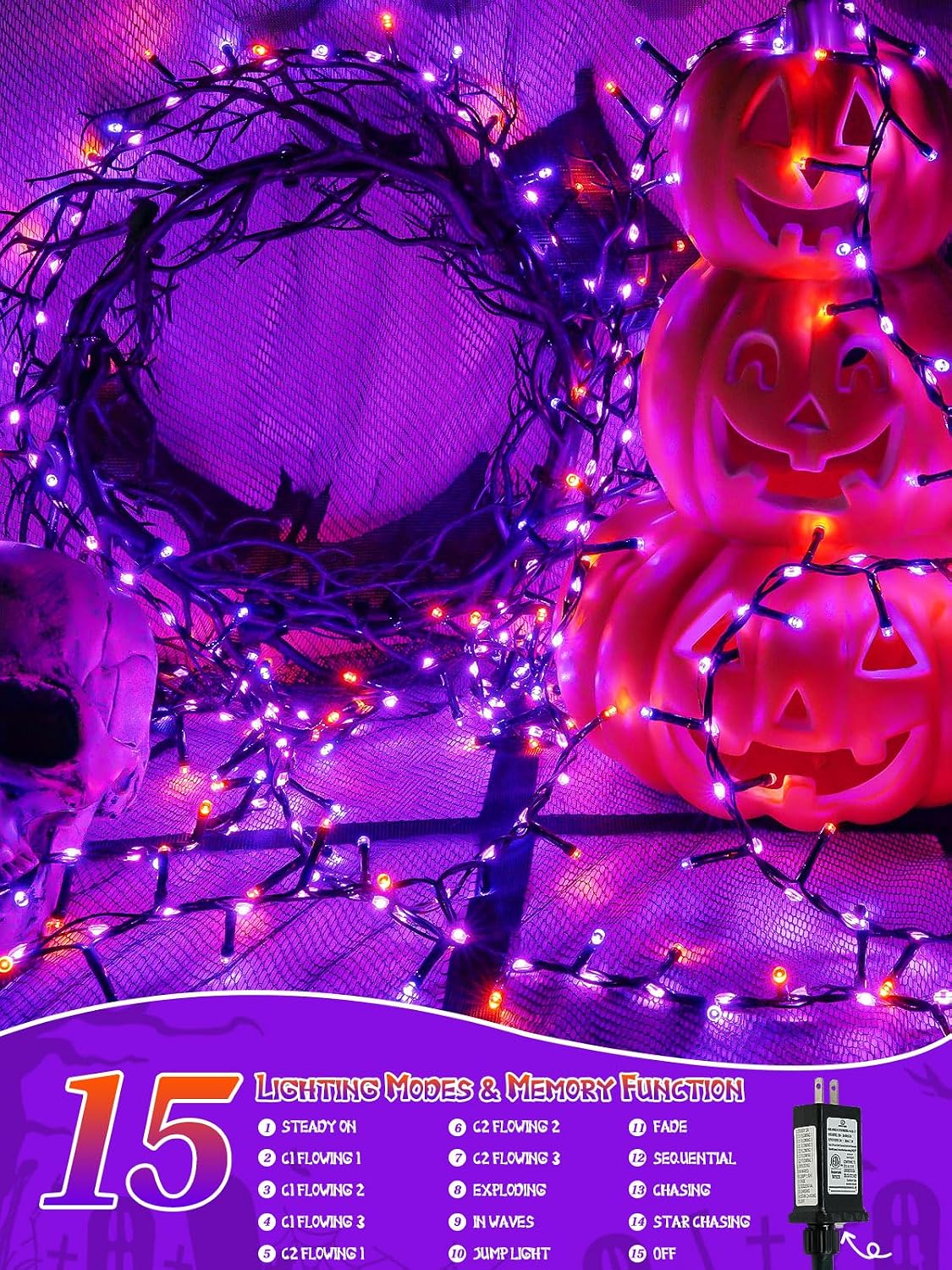 Thumbnail 3 de Halloween Tree Lights, 800 LEDs