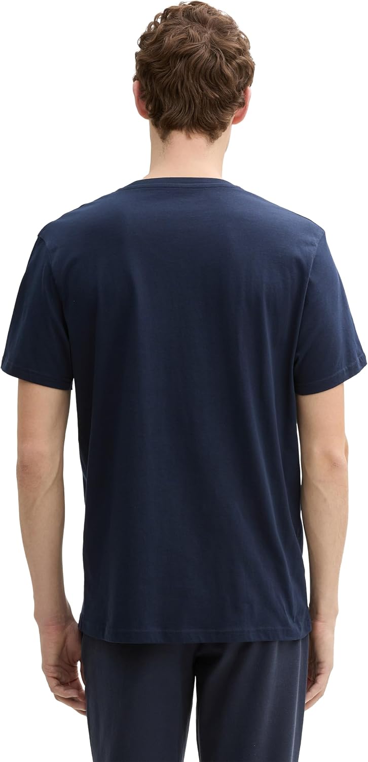 Thumbnail 6 de TOM TAILOR herr-T-shirt i 2-pack med V-ringning, kort ärm och 100 % bomull