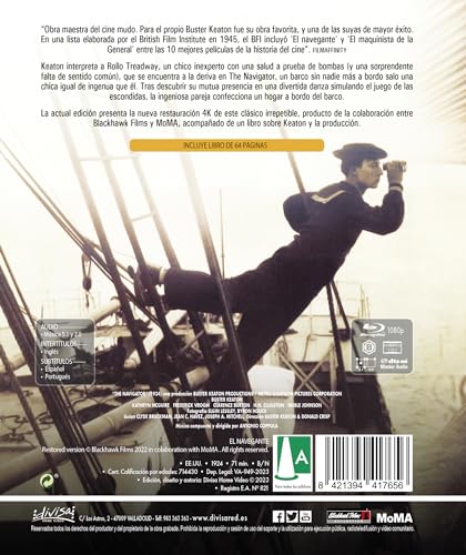 Detalle 2 de El Navegante (Buster Keaton) Ed. libro 64 p. 🎬